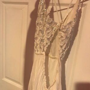 Long white formal dress